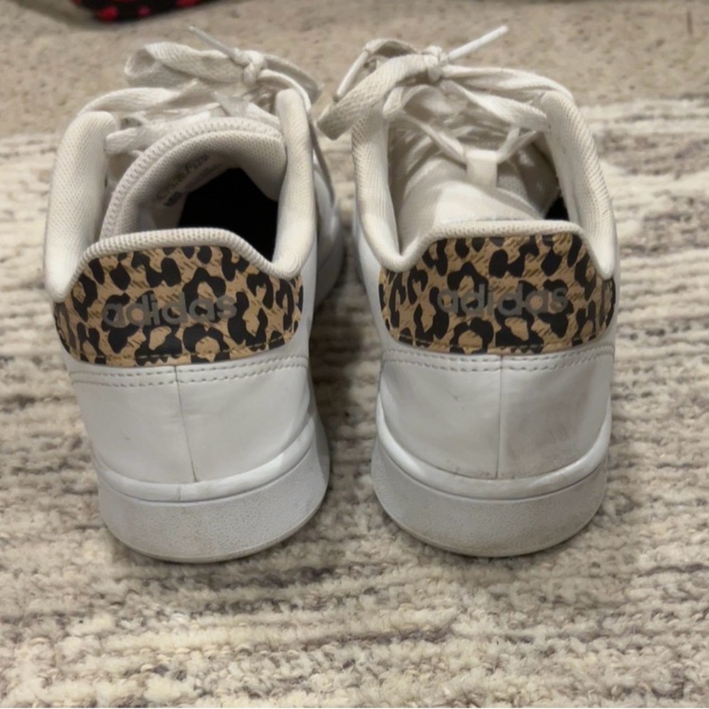 Adidas White Sneakers with Leopard Stripes - Picture 2 of 5